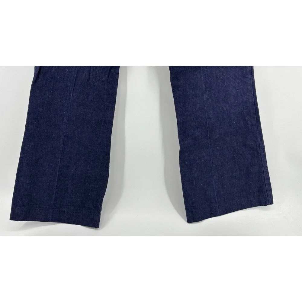 Vintage Sailor Jeans Mens 29x31 Dark Denim Bell Bottom Hippie Seafarer Style USA